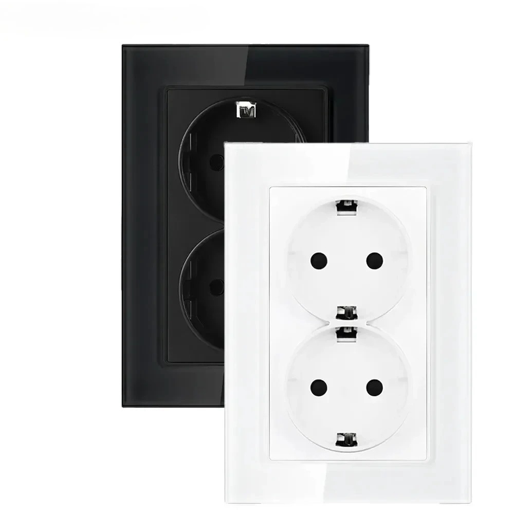 Home Improvement Outlet - Presa Elettrica a Muro Doppia 16A