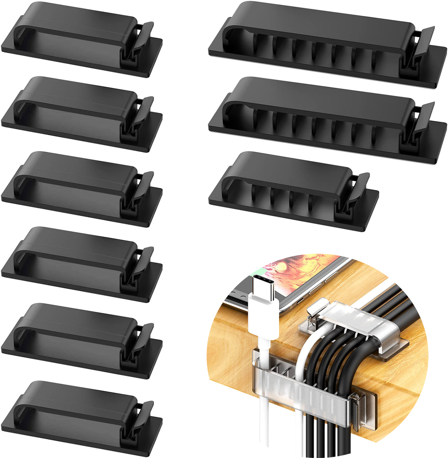 Cable Staple Clip - Organizzatore di cavi Clip per cavi