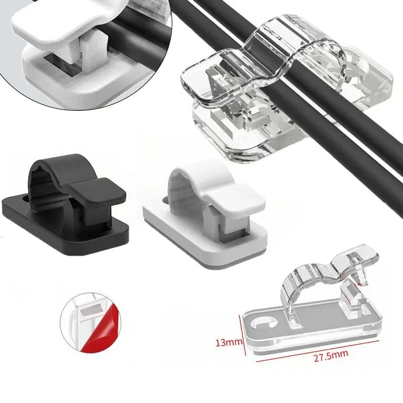 Cable Staple Clip - 10/50 pezzi clip per cavi autoadesivi