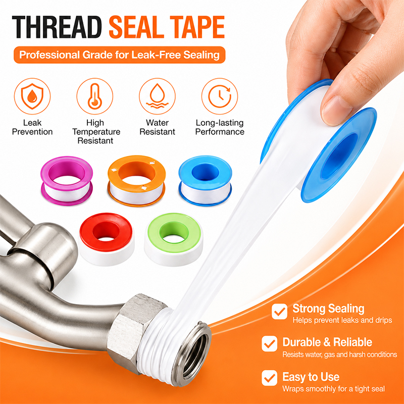 Plumbing Tape Ptfe - 5 Pezzi di Nastro Sigillante PTFE