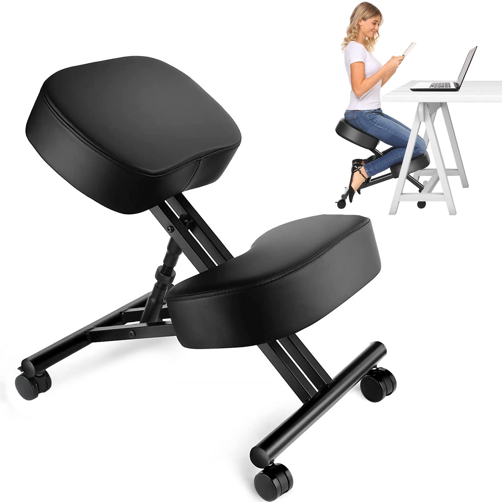 Home Improvement In Usa - Sedia Ergonomica Inclinabile per Ufficio, Sgabello