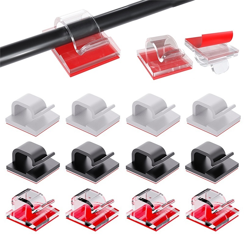 Cable Staple Clip - 50 Pezzi Organizzatori per Cavi, Clip