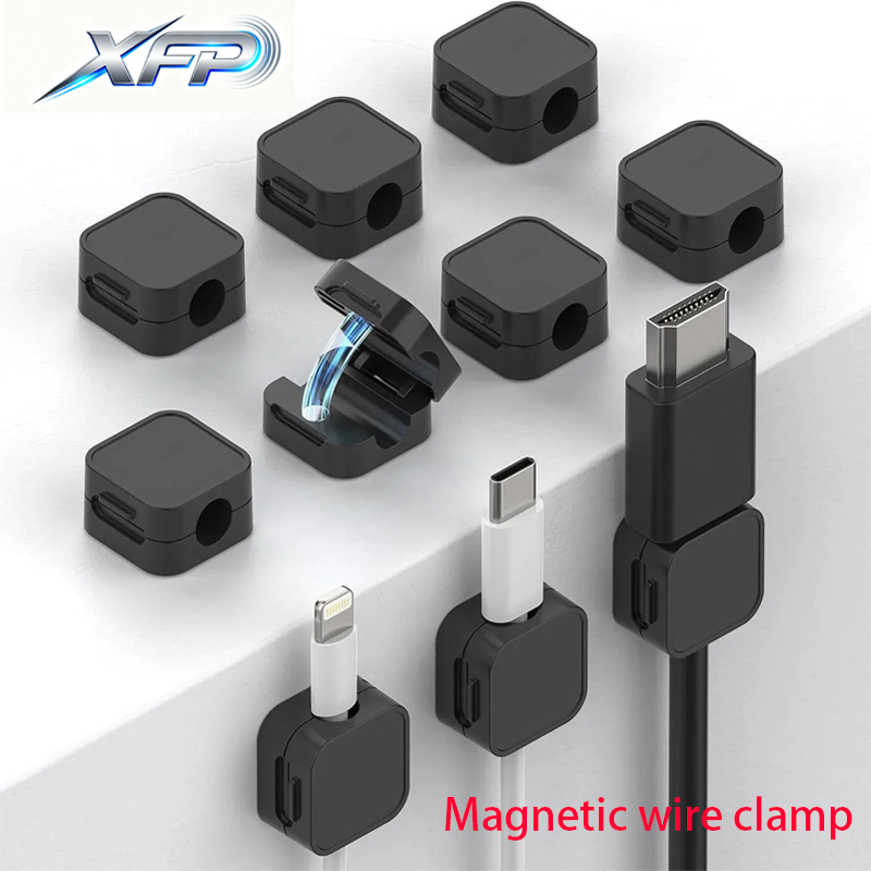 Cable Staple Clip - ​ Fermacavi magnetici Portacavo regolabile adesivo