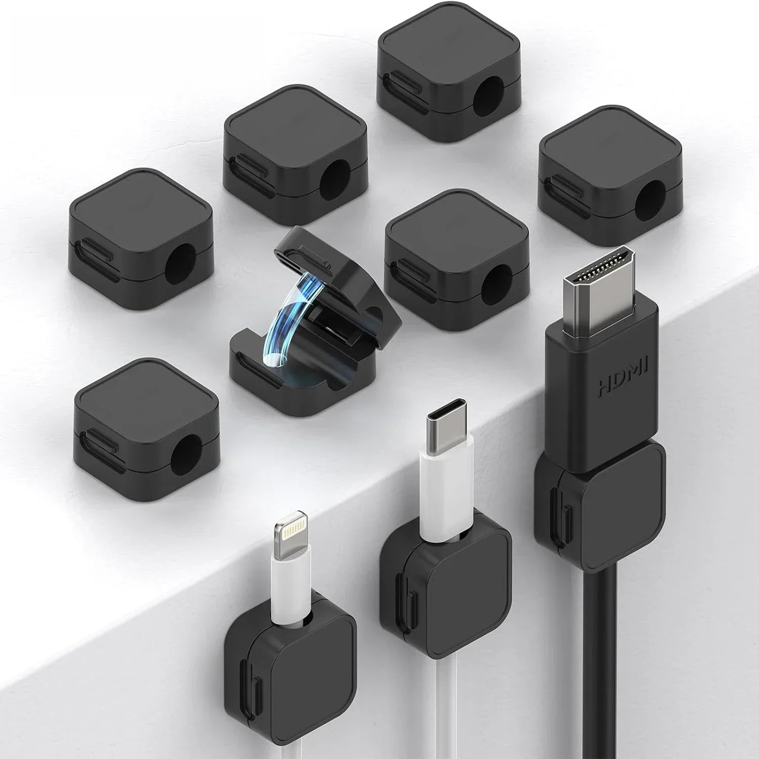 Cable Staple Clip - ​ Clip Magnetiche per Cavi, Supporto