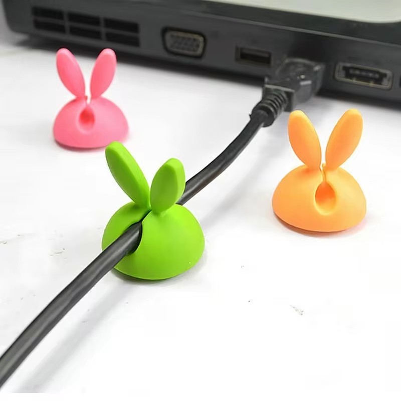 Cute Rabbit Ear Cable Manager  - Cable Staple Clip recensione e prezzo