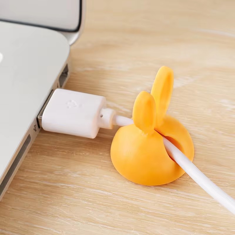Cute Rabbit Ear Cable Manager  - Cable Staple Clip recensione e prezzo