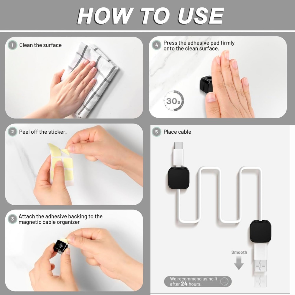 Clip Magnetiche per Cavi: Set  - Cable Staple Clip recensione e prezzo