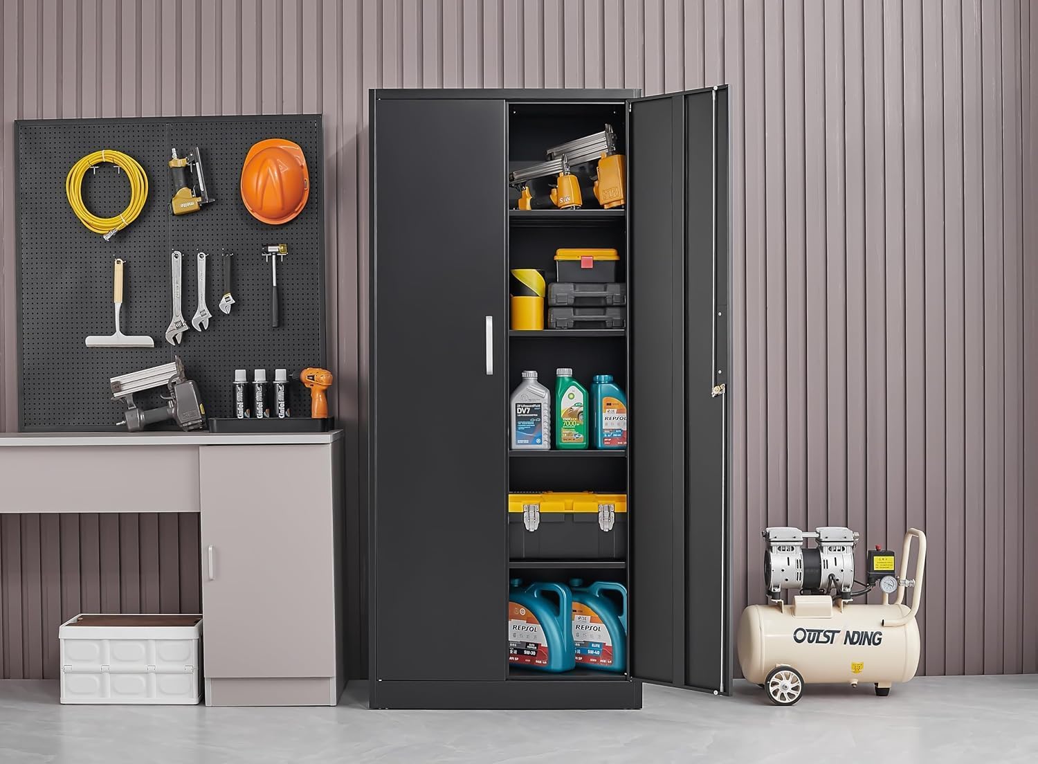 Armadio Metallico con Ripiani  - Home Improvement Help recensione e prezzo